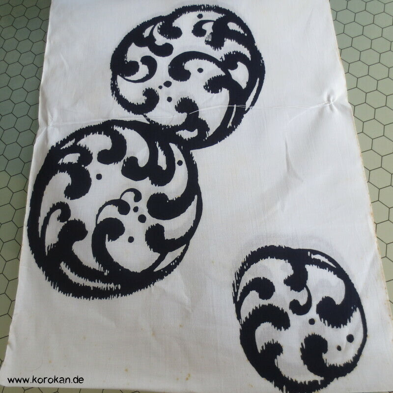 Wellenkreise Yukata japanischer Kimono Baumwoll Stoff