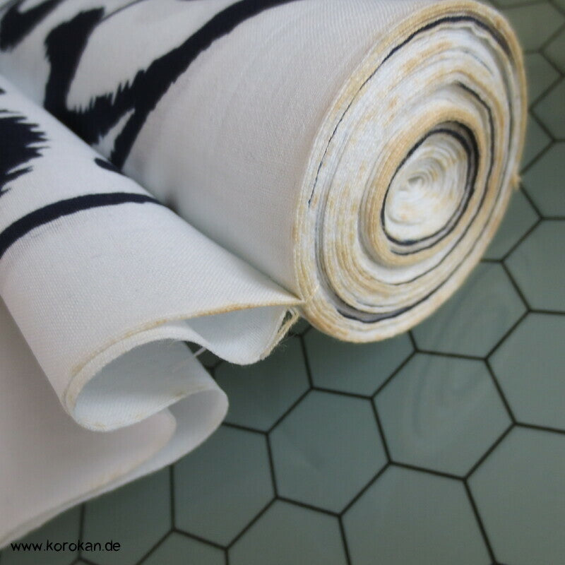 Wellenkreise Yukata japanischer Kimono Baumwoll Stoff