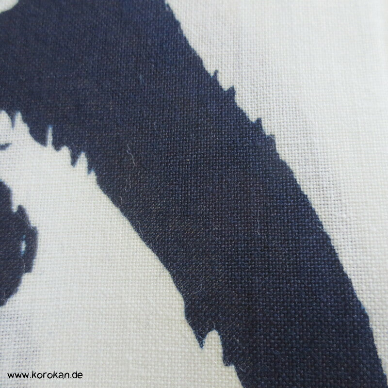 Wellenkreise Yukata japanischer Kimono Baumwoll Stoff