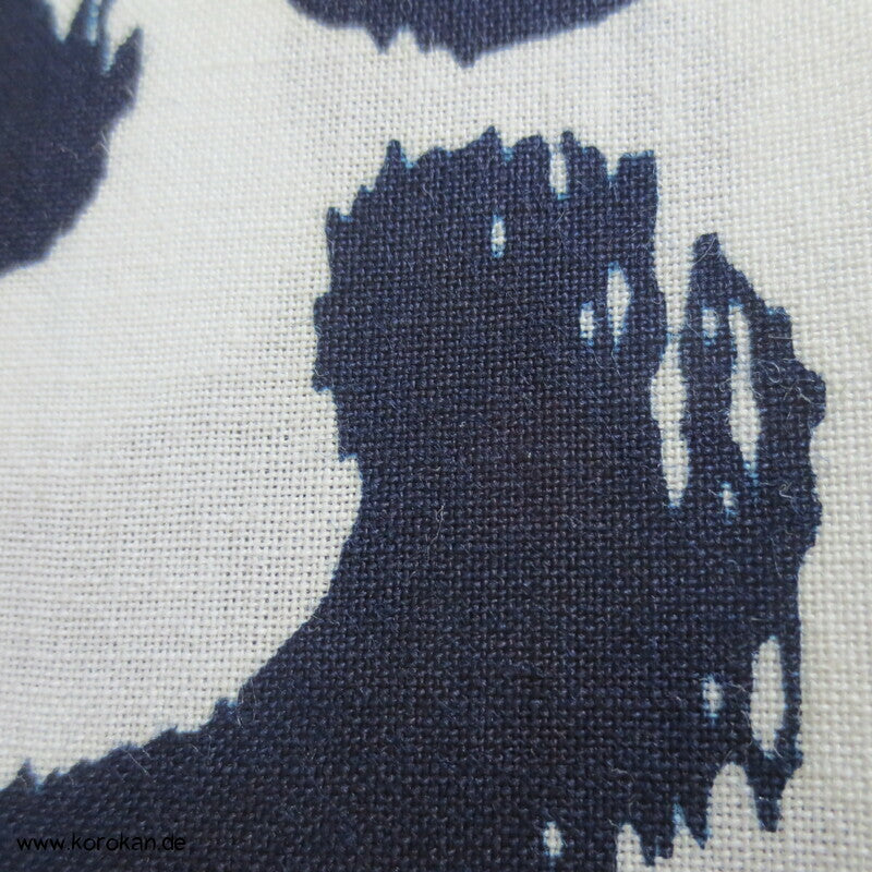 Wellenkreise Yukata japanischer Kimono Baumwoll Stoff