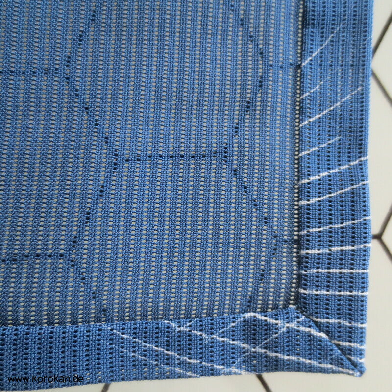 Nandina Gräser auf blau Hitoe Rho Seiden Kimono