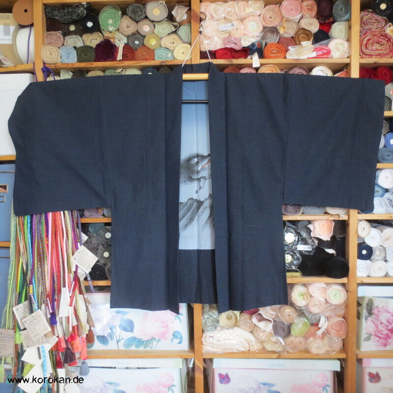 Fushi Tsumugi Seiden Haori Kimono Jacke, handgemaltes Wildschwein