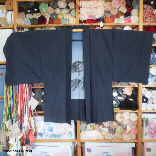 Fushi Tsumugi Seiden Haori Kimono Jacke, handgemaltes Wildschwein
