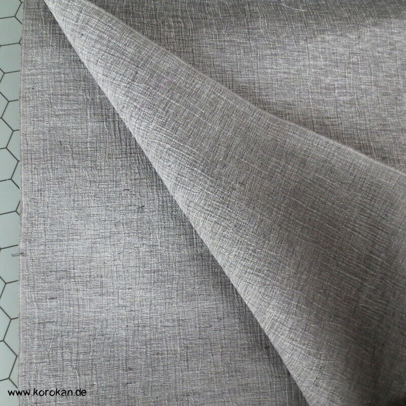 mittelgrau meliert Sommer Kimono Krepp