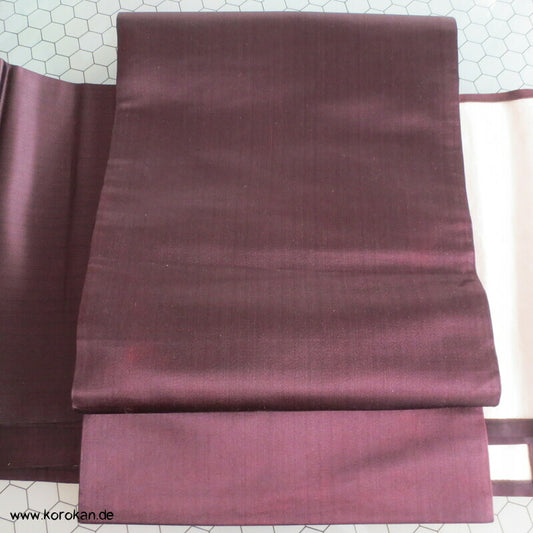braunschwarzer Satin Chuya Fukuro Obi