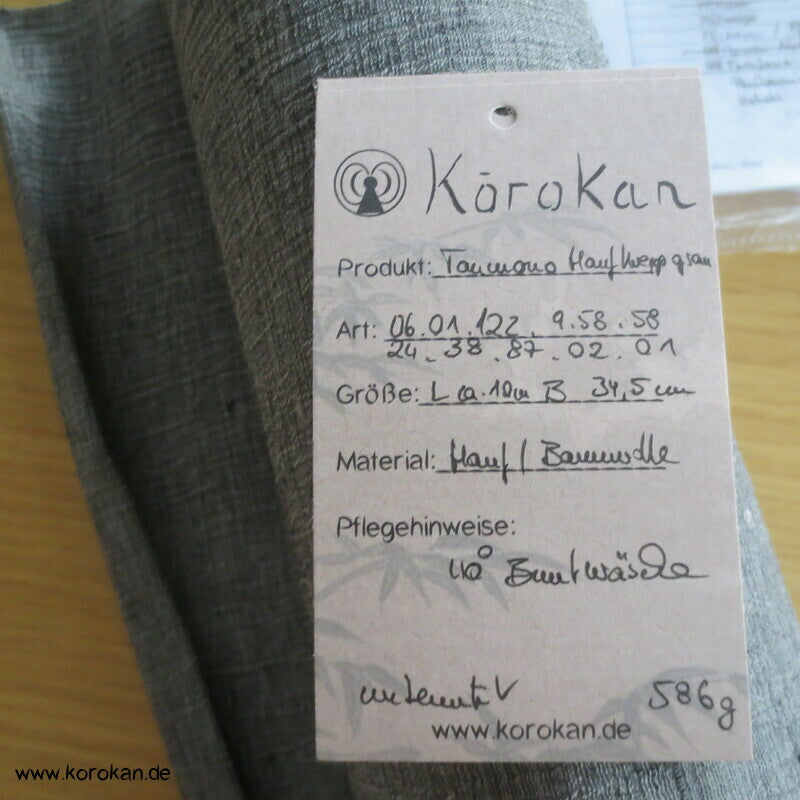 mittelgrau meliert Sommer Kimono Krepp