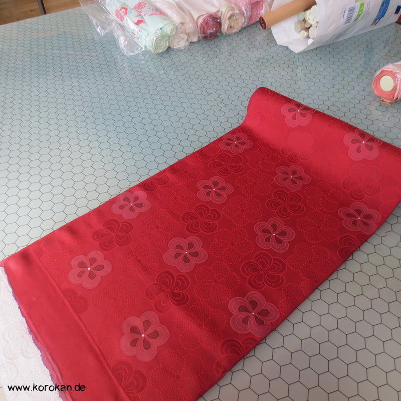 Ume Pflaumen Blüten Kimono Seide, gewebte und gedruckt