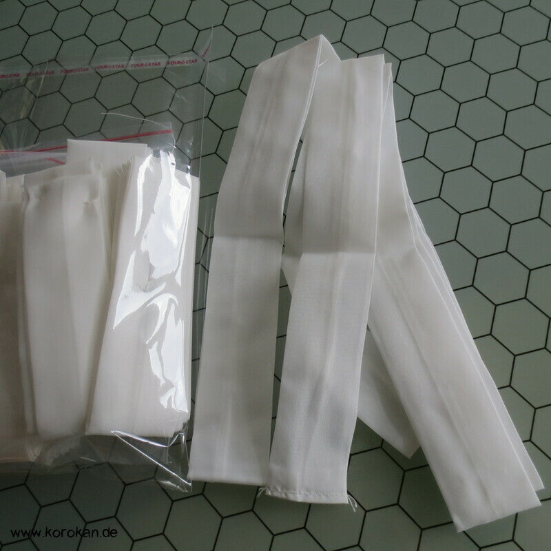 kleiner Himo Kimono Bindeband, Polyester weiß