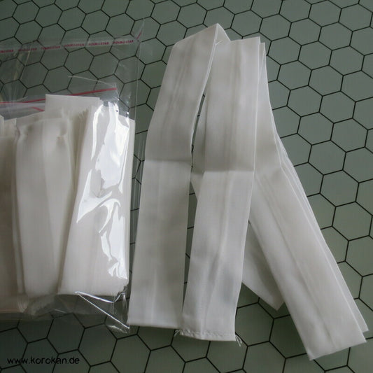 kleiner Himo Kimono Bindeband, Polyester weiß