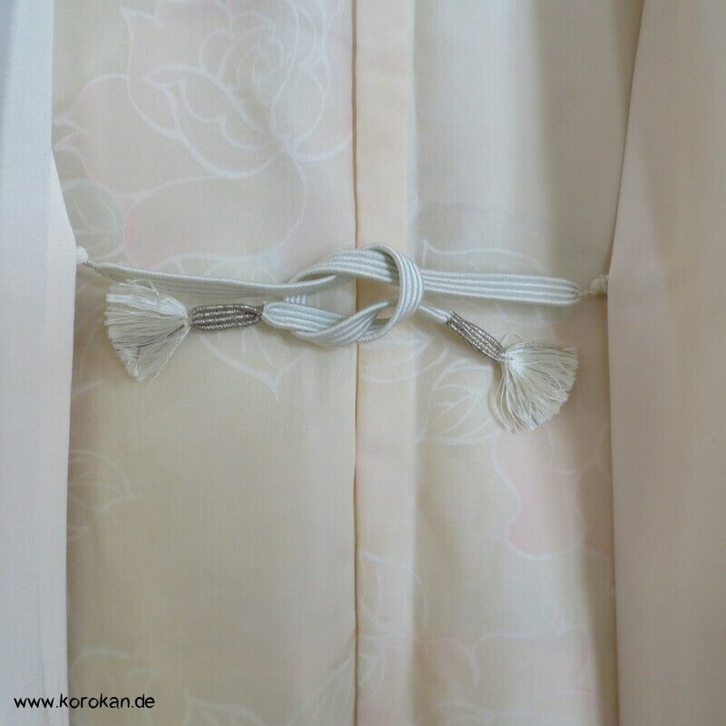 Urushi Chrysanthemen auf Wolke Seidenbrokat Haori Kimono Jacke