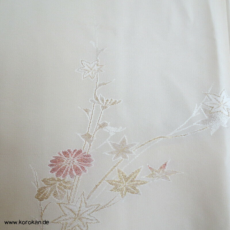 Urushi Chrysanthemen auf Wolke Seidenbrokat Haori Kimono Jacke