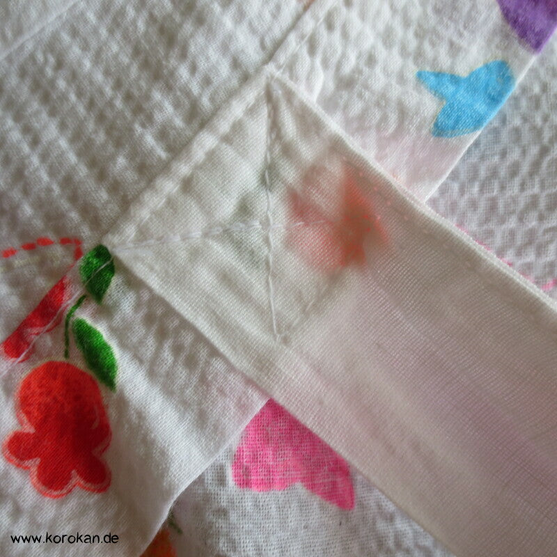 Seersucker Yukata für Babies, Kleinkinder, Vögelchen