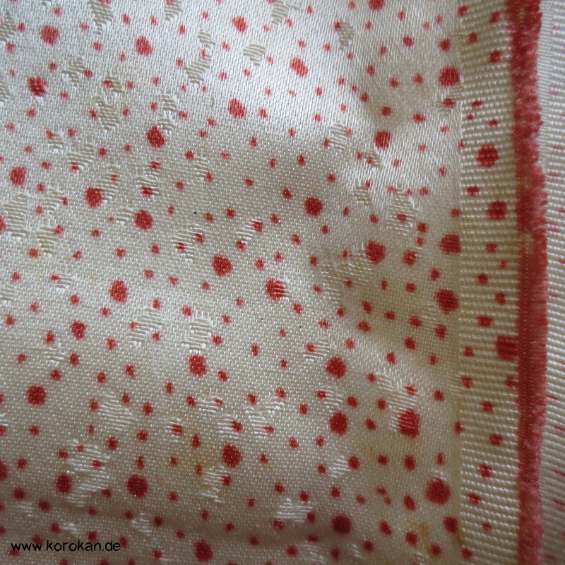 kleine Punkte, Ahornblätter Kimono Seidendamast