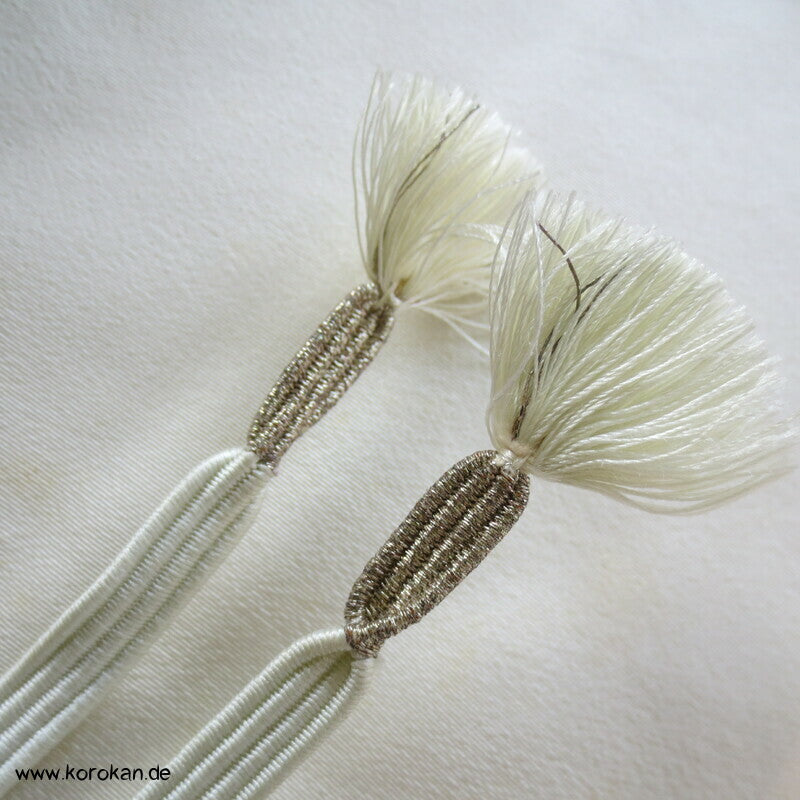 Urushi Chrysanthemen auf Wolke Seidenbrokat Haori Kimono Jacke