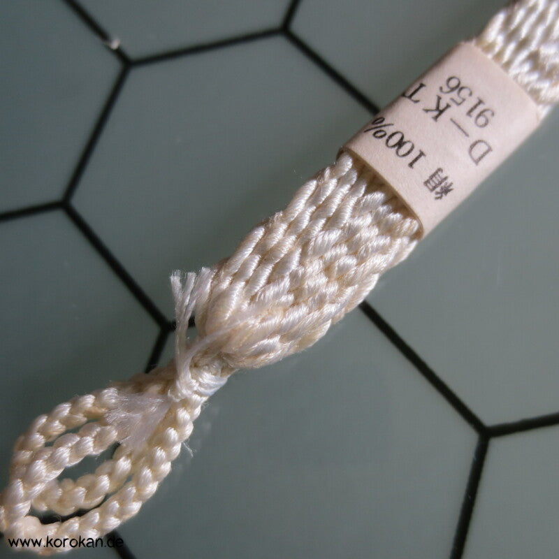 Haori Himo - neu und unbenutzt - weiße Seide