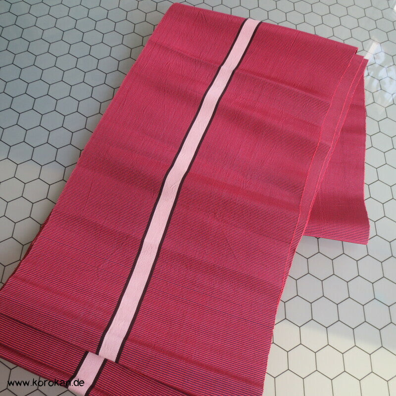 Han Haba Kimono Gürtel mauve Seidenrips