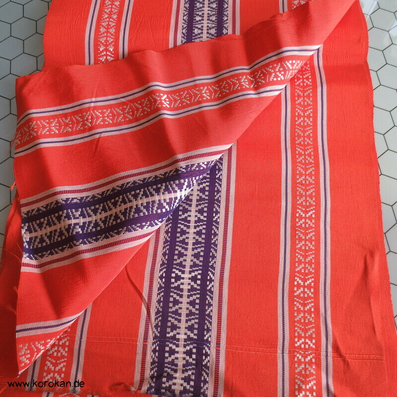 Han Haba Kimono Gürtel, Hakata Rips orange blau
