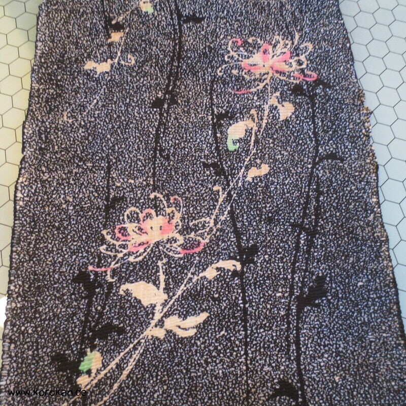Baumwoll Stoff für Sommerkimono Yukata Plisseekrepp