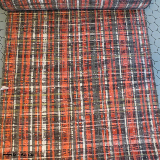 Kimono Stoff Rolle wirr kariertes Wellenkaro
