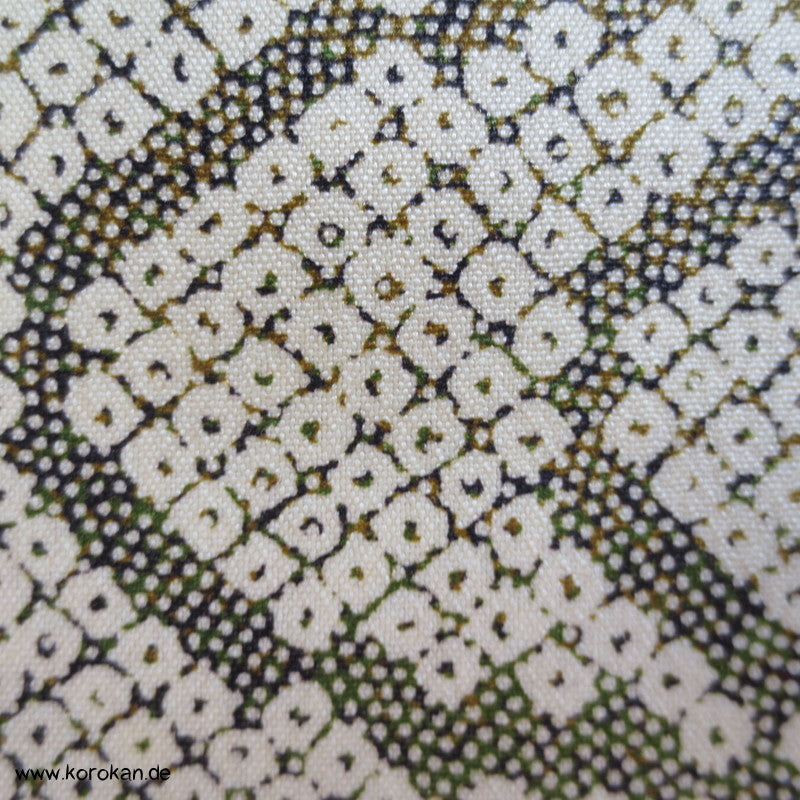 Kanoko Dot Wellen Wolle / Seide Kimono Stoff
