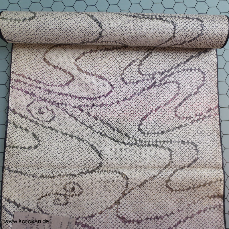 Kanoko Dot Wellen Wolle / Seide Kimono Stoff