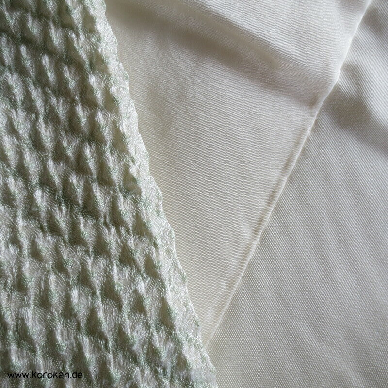 Full Shibori jade Bambus Homongi Seiden Kimono