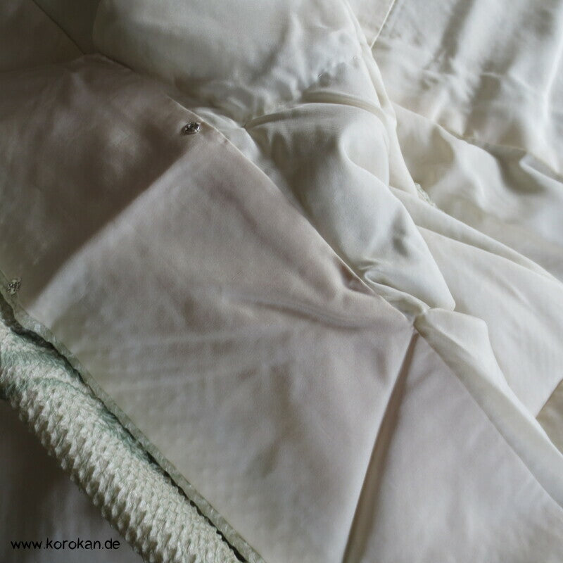 Full Shibori jade Bambus Homongi Seiden Kimono