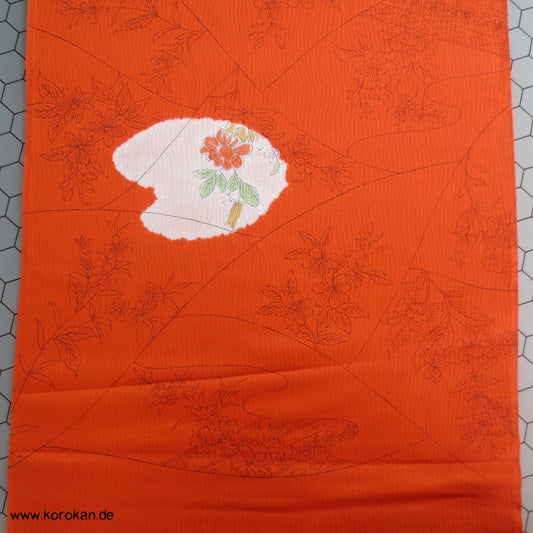Shibori Palettenfenstern auf Wellendamast Kimono Seide