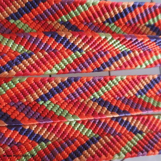 diagonal bunt Obijime, Seide