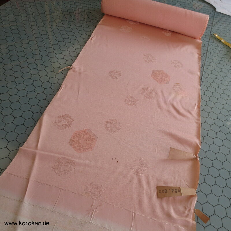 Sechsecke und Rondelle Damast Kimono Seide
