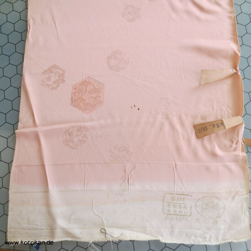 Sechsecke und Rondelle Damast Kimono Seide