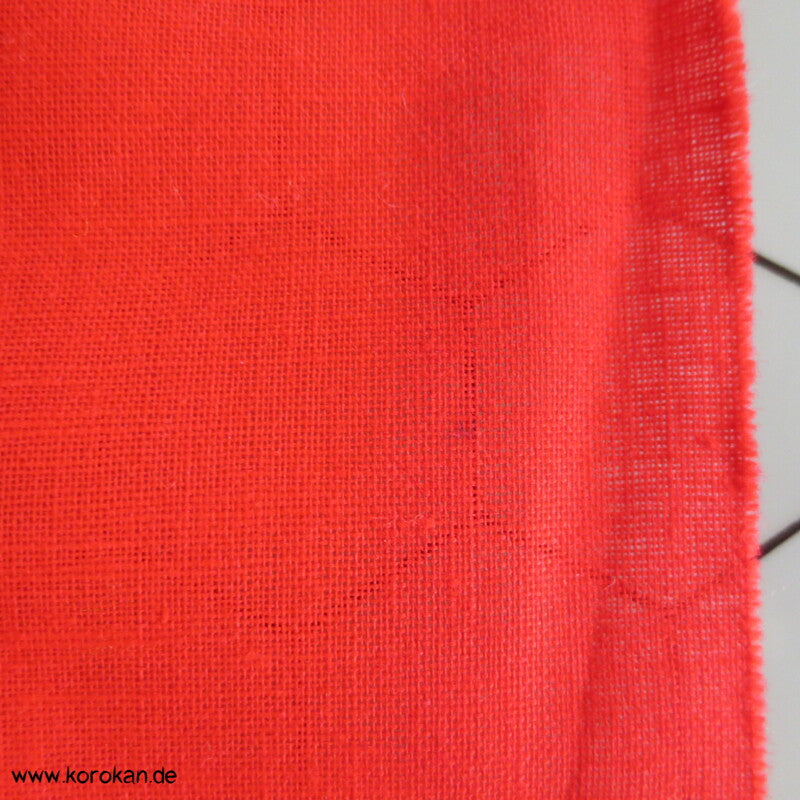 rotes Batist Baumwollfutter für Kimono - fein und leicht