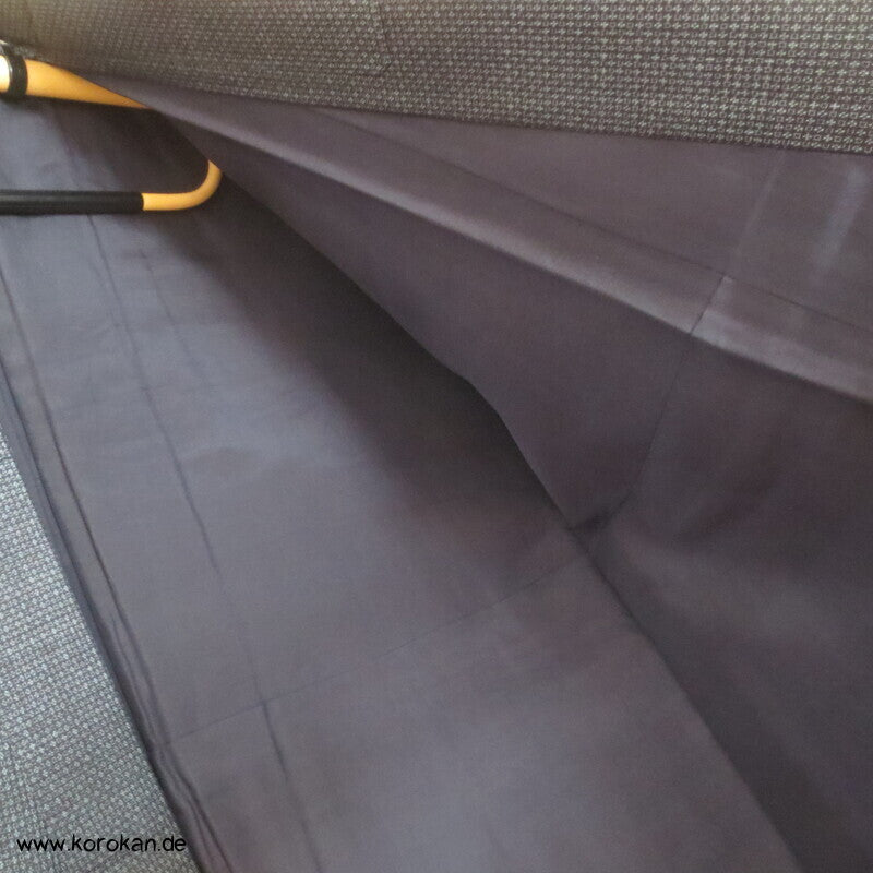 blauer Kasuri Seiden Tsumugi Ensemble, Kimono + Haori