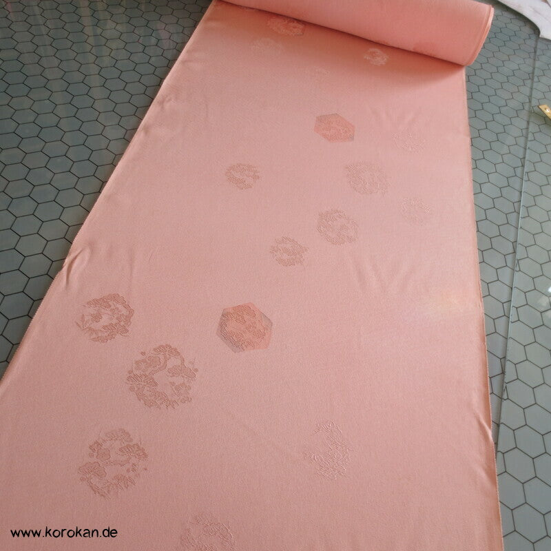 Sechsecke und Rondelle Damast Kimono Seide