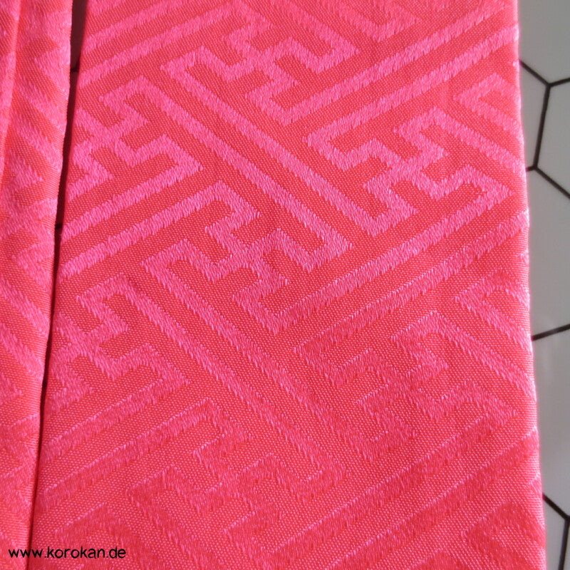 neon pink HanEri, gepolsterte Sayagata Seide