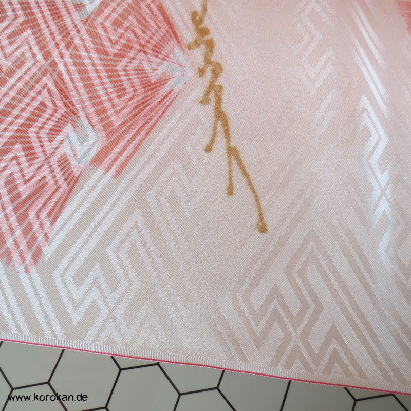 Pinien auf Sayagata Damast Japan Kimono Stoff