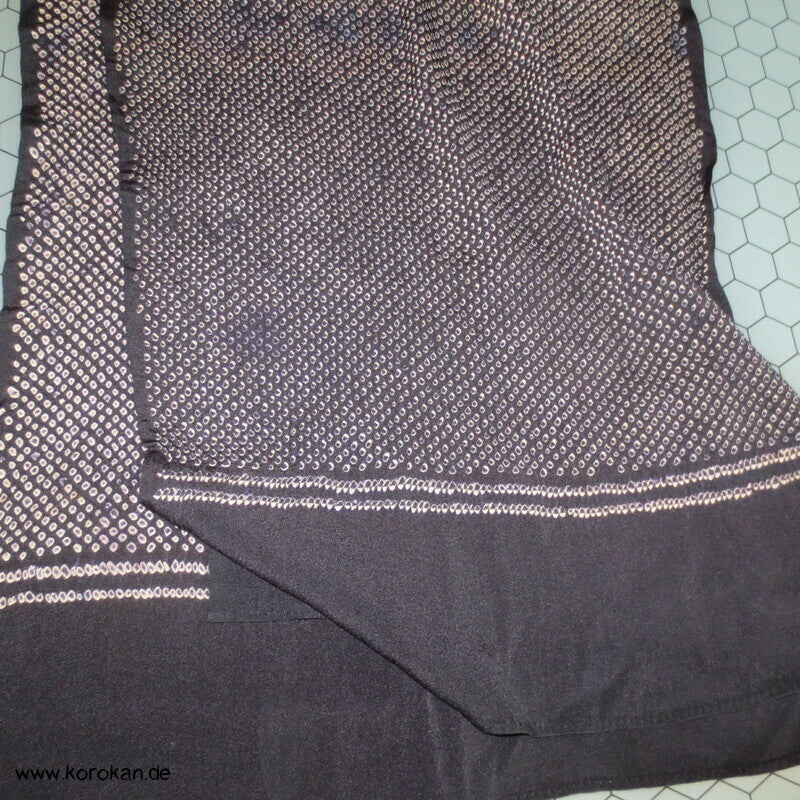 Full Shibori Heko Obi - Chirimen Seiden Crepe