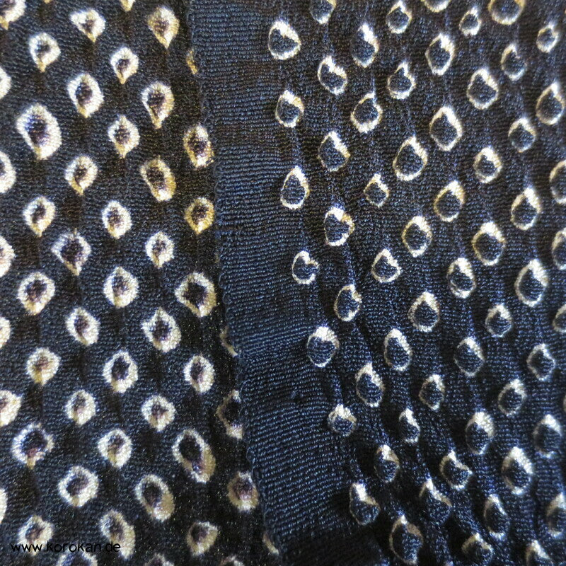 Full Shibori Heko Obi - Chirimen Seiden Crepe