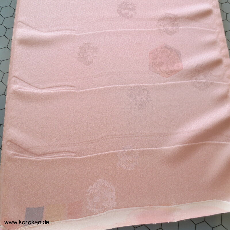 Sechsecke und Rondelle Damast Kimono Seide