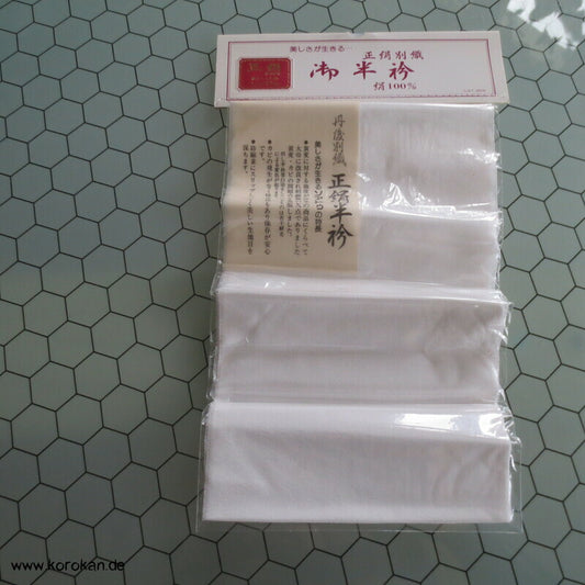 Han Eri weißer Kragenstreifen, reine Seide, neu