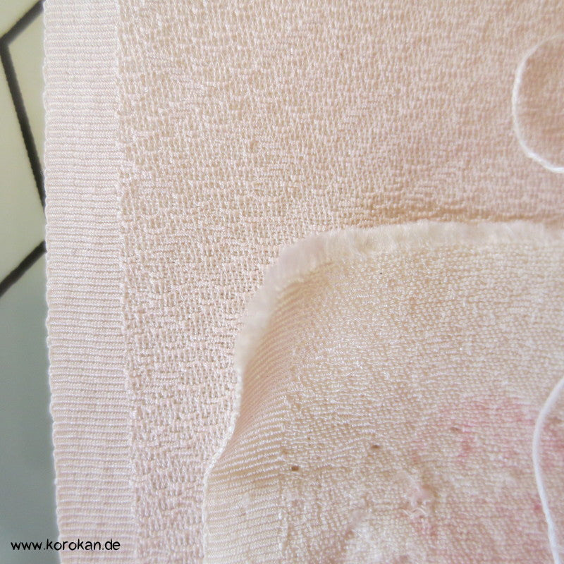 Pfingstrosenmuster rosa rot Tanmono, Yuzen Kimono Seidendamast Stoffrolle