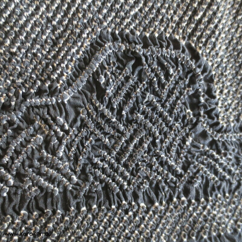 Fluss Shibori Heko Obi - Chirimen Crepe