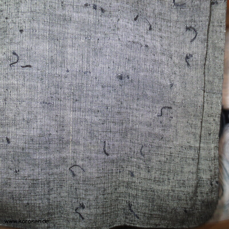 hellgraue Fushi Tsumugi Seiden Haori Jacke, Fuji San