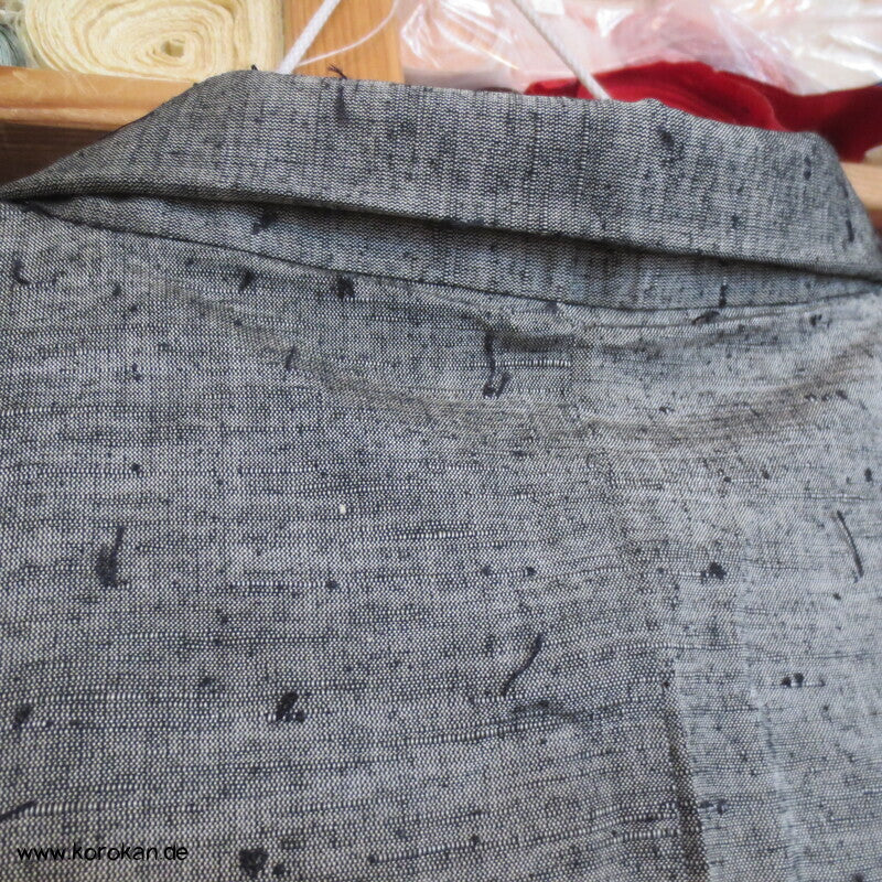 hellgraue Fushi Tsumugi Seiden Haori Jacke, Fuji San