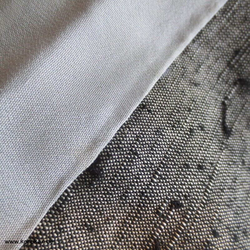 hellgraue Fushi Tsumugi Seiden Haori Jacke, Fuji San