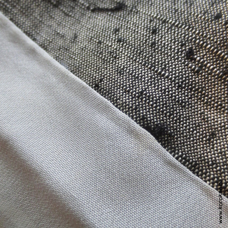 hellgraue Fushi Tsumugi Seiden Haori Jacke, Fuji San