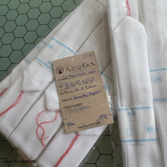 weiße Koshi Himo Baumwolle / Polyester, neu