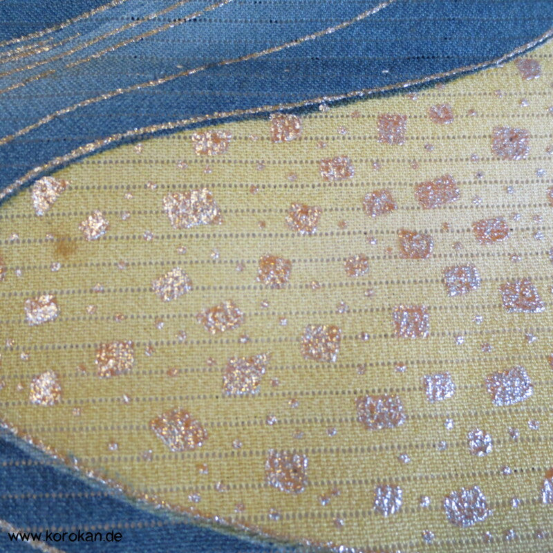 tosende Wellen Tomesode Rho Seide Kimono, halbtransparent