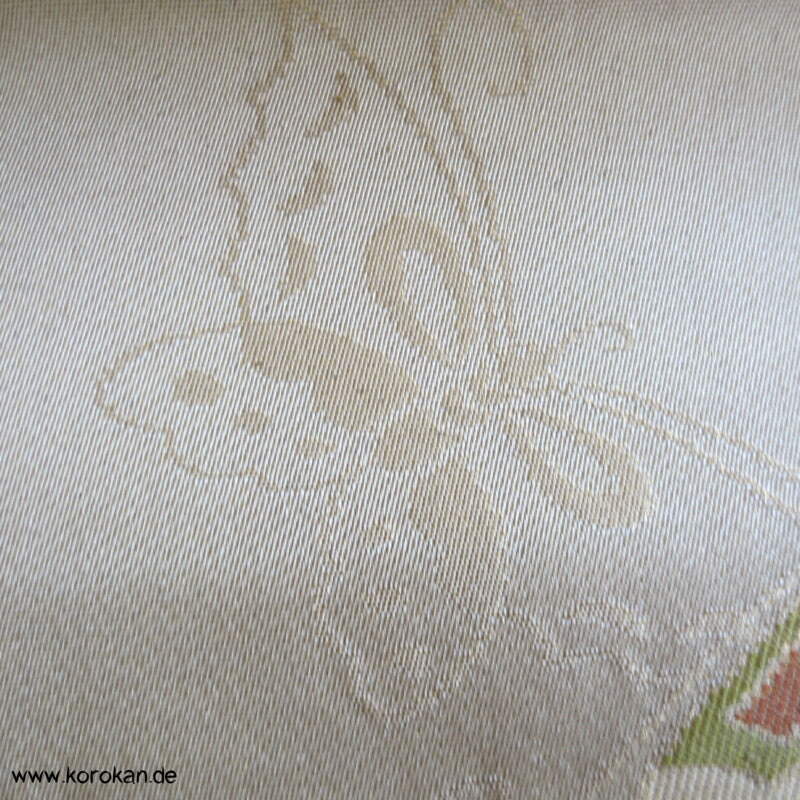 Schmetterlinge Fukuro Seidenbrokat Obi
