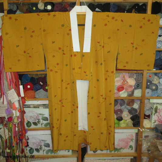 Herbstblätter messing Seide, Yamato Juban Unterkimono
